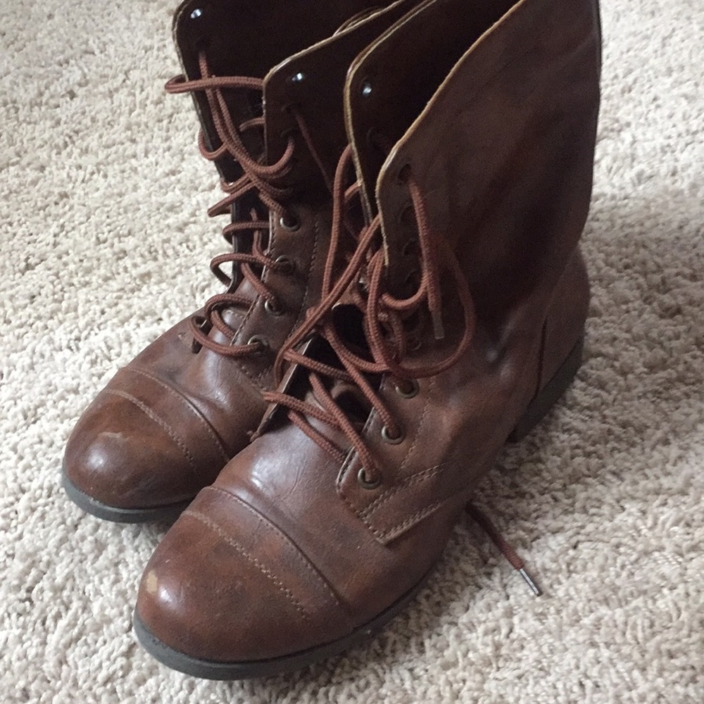 Brown booties